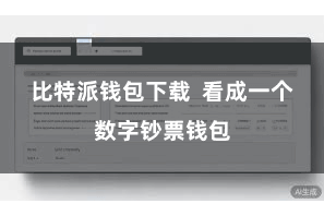 比特派钱包下载 看成一个数字钞票钱包